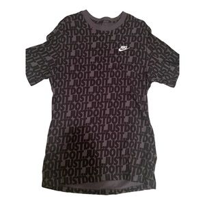 Nike Grey and Black T-shirt